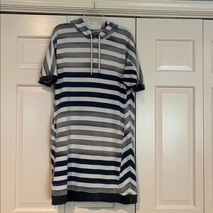 Chicos striped hooded dress.  Size medium (8-10)